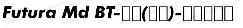 Futura Md BT-粗体(西方)字体转换